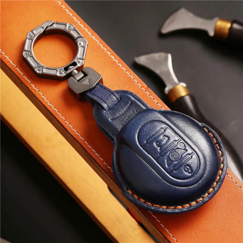 Blaue leder fernbedienung - leder,