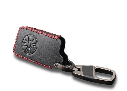 Leder auto schlüsselanhänger - leder,